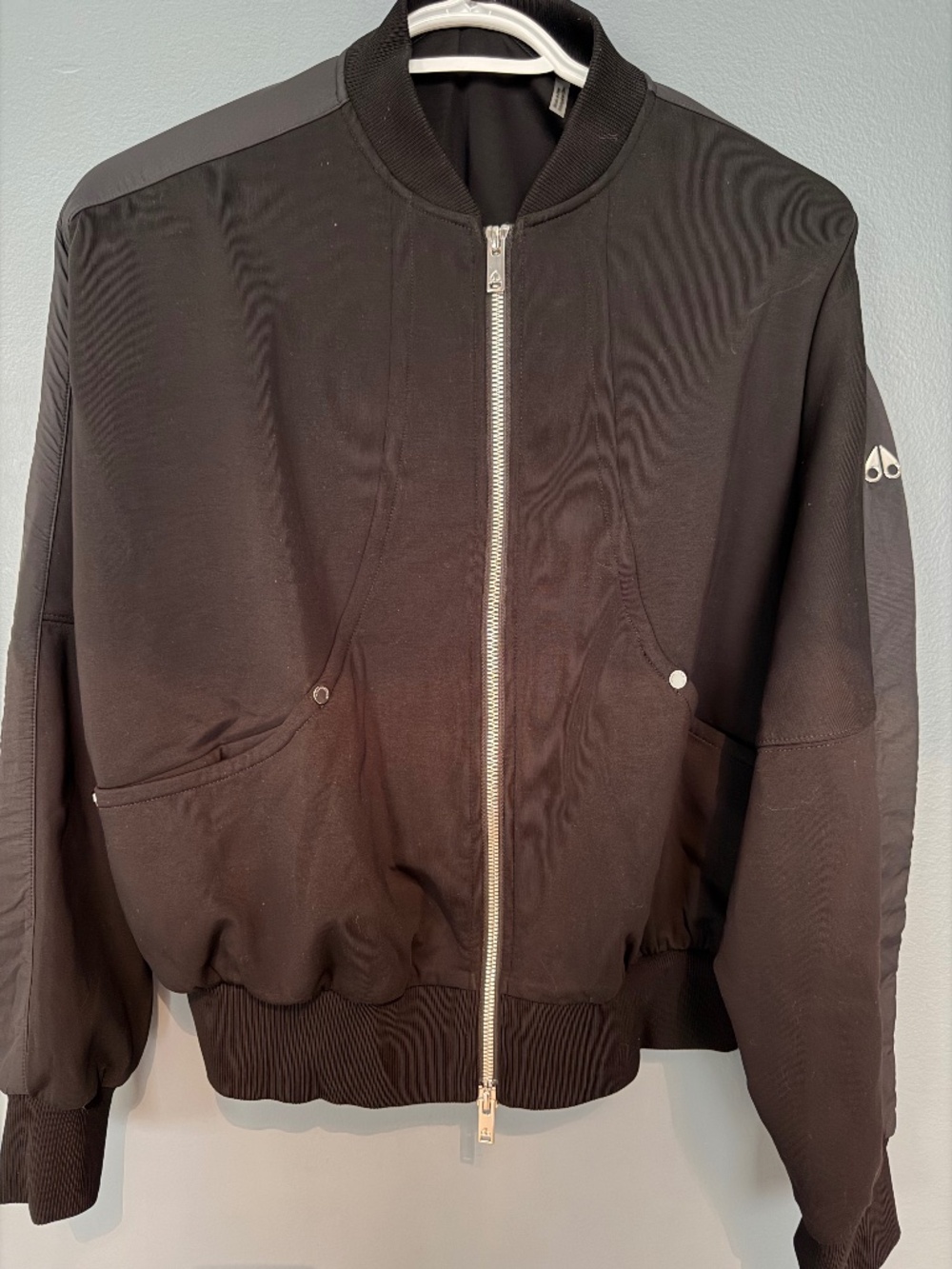 Moose Knuckles - Black Bomber Jacket - XS